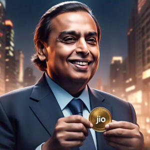 Mukesh ambani holding jio coin